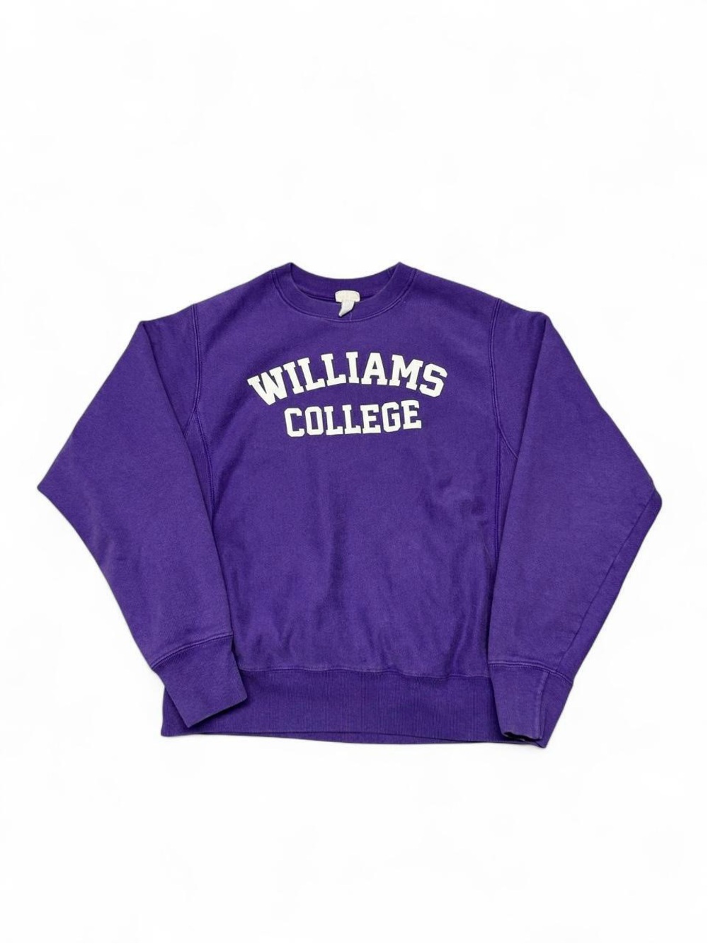 Vintage champion reverse weave Williams college MA crewneck purple S mens